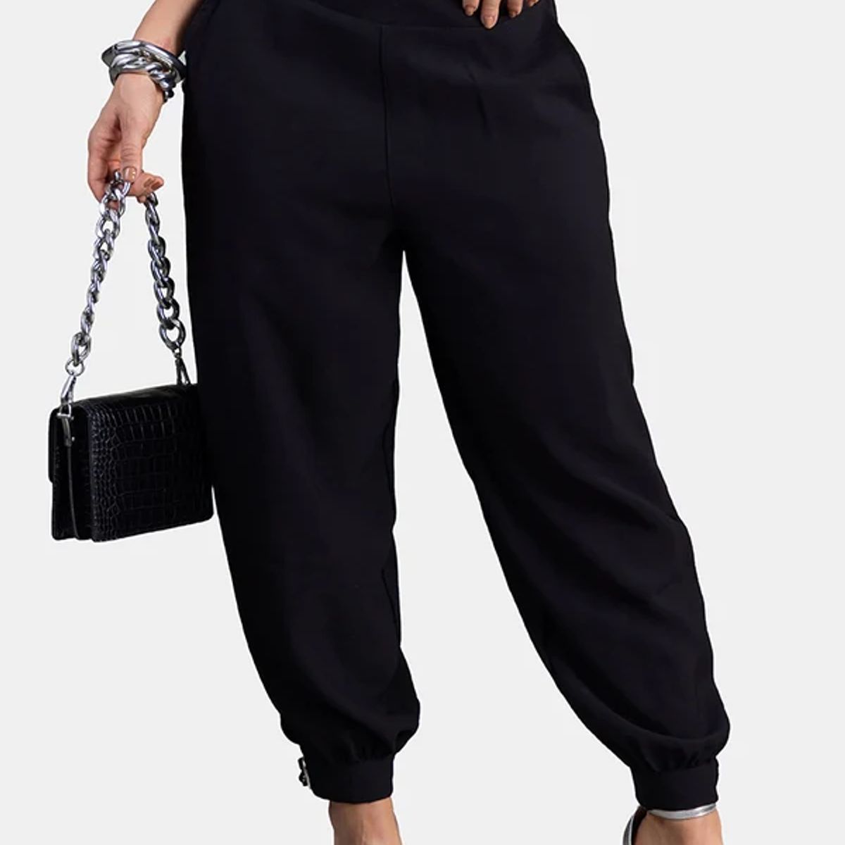 TRUCCOS JEANS - Pantalón Bombacho en Rayón y Poliéster Marca Truccos