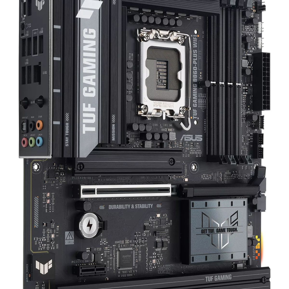 ASUS - Tarjeta Madre ASUS TUF B860-PLUS WIFI Intel de Alta Estabilidad con Soporte DDR5