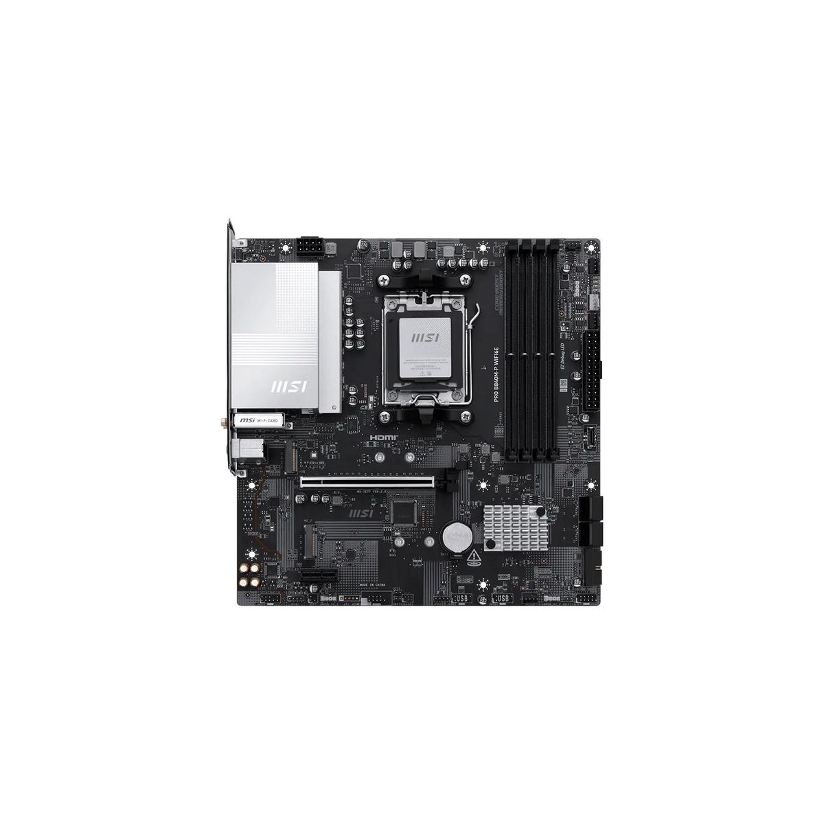 MSI - TARJETA MADRE MSI PRO B840M-P WIFI de Alta Estabilidad con Soporte RYZEN