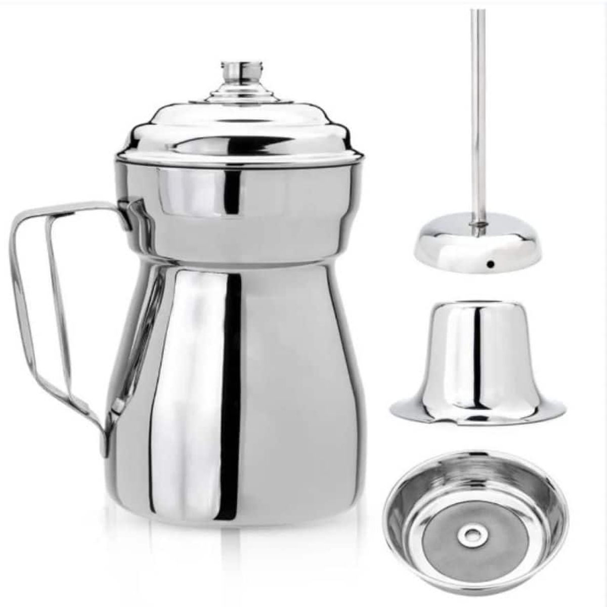 SWISSHOME - Olleta Chocolatera 1 Litro Acero Quirúrgico Accesorios