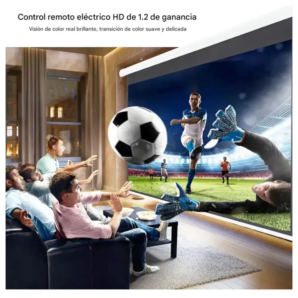 AMERICAN GENERICS - Telón Pantalla De Proyector Eléctrico 84 Pulgadas 16:9 4k/8k