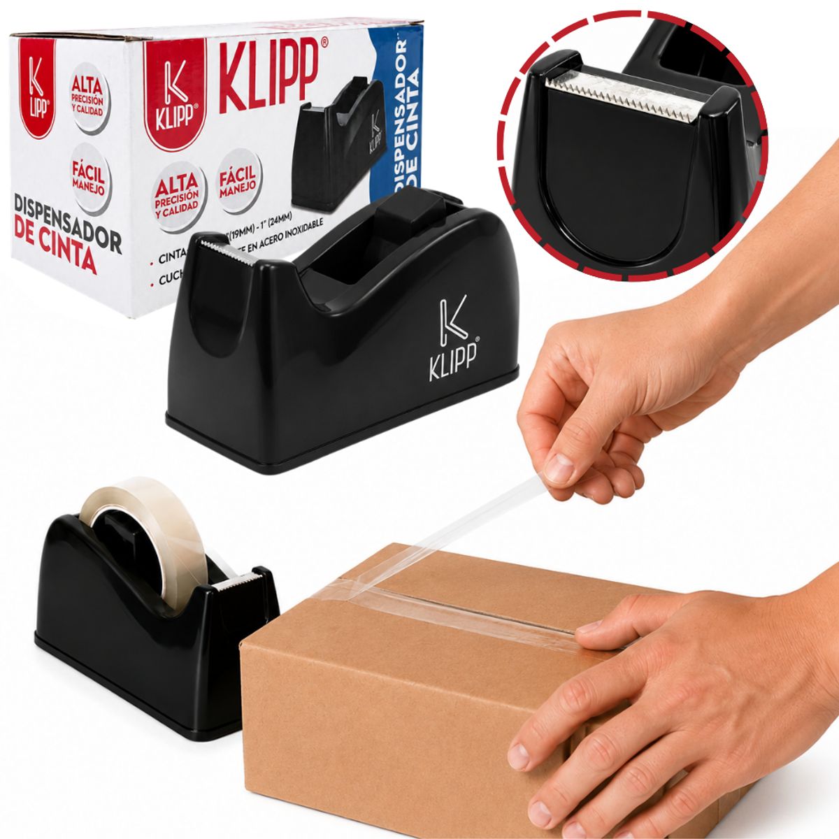 KLIPP - Dispensador de Cinta Klipp de Escritorio