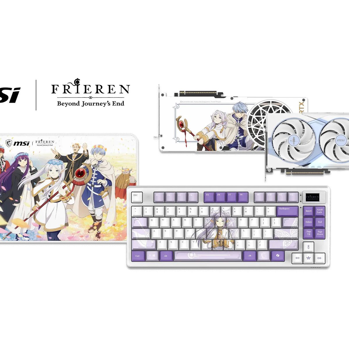 MSI - TARJETA DE VIDEO MSI RTX 5070 TI ED FRIEREN OC de 16GB CON TECLADO, MOUSE Y PAD M: Edición Especial