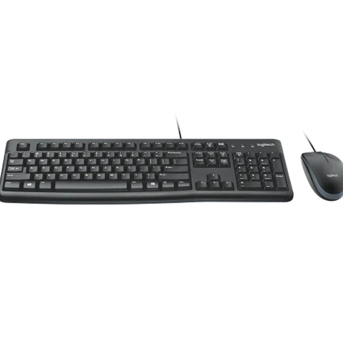 LOGITECH - Combo de Teclado y Mouse Logitech MK120 USB de Conexión Estable para Uso Diario en PC