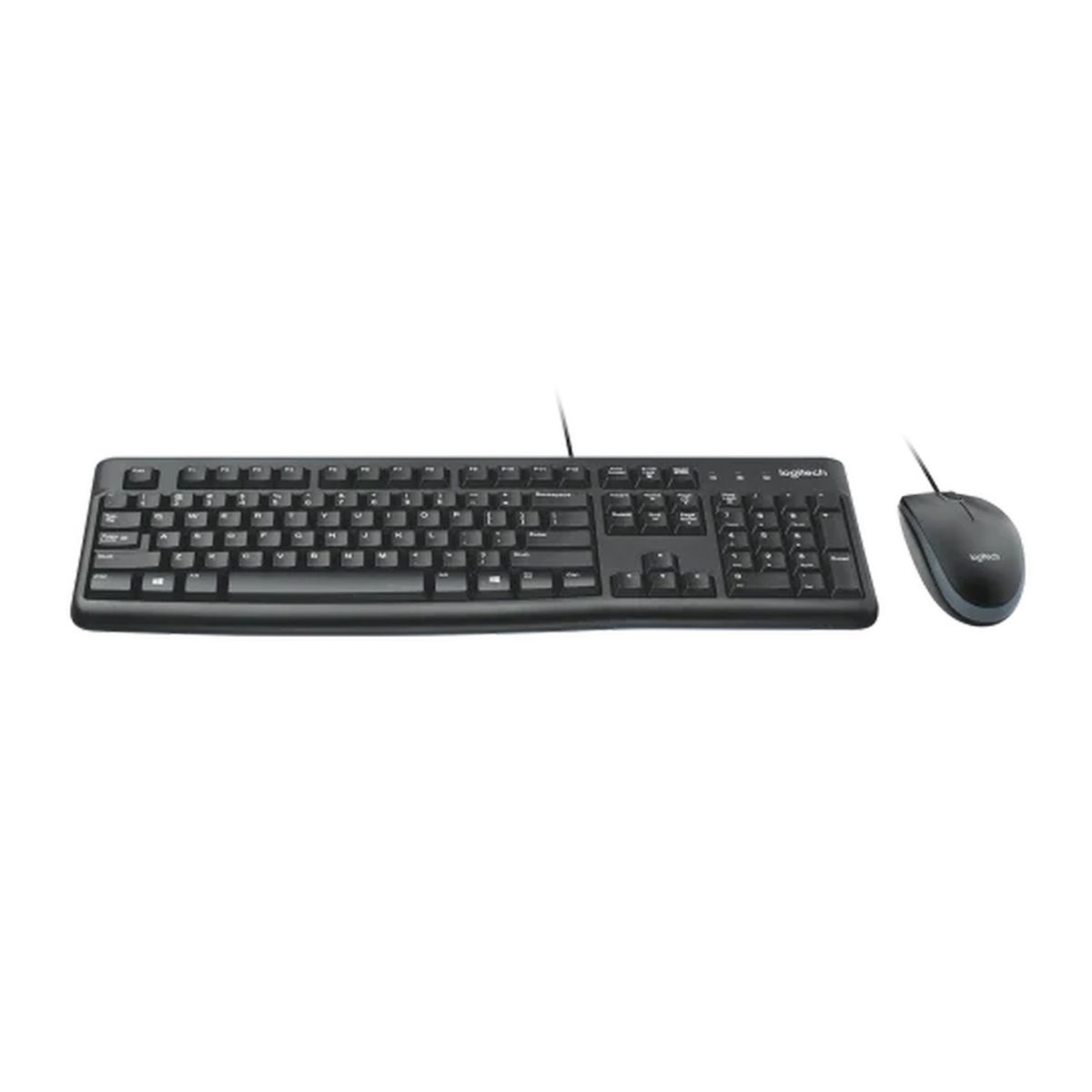 LOGITECH - Combo de Teclado y Mouse Logitech MK120 USB de Conexión Estable para Uso Diario en PC