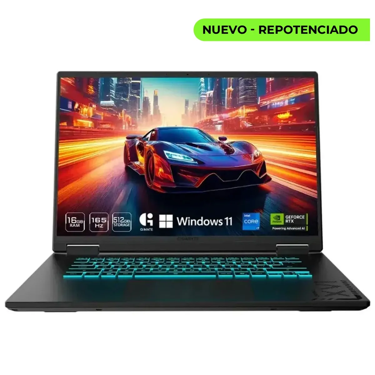 GIGABYTE - PORTATIL GAMER GIGABYTE GAMING A16 - CORE i7 13620H - RAM 64GB - SSD 1TB - RTX 5070 8GB