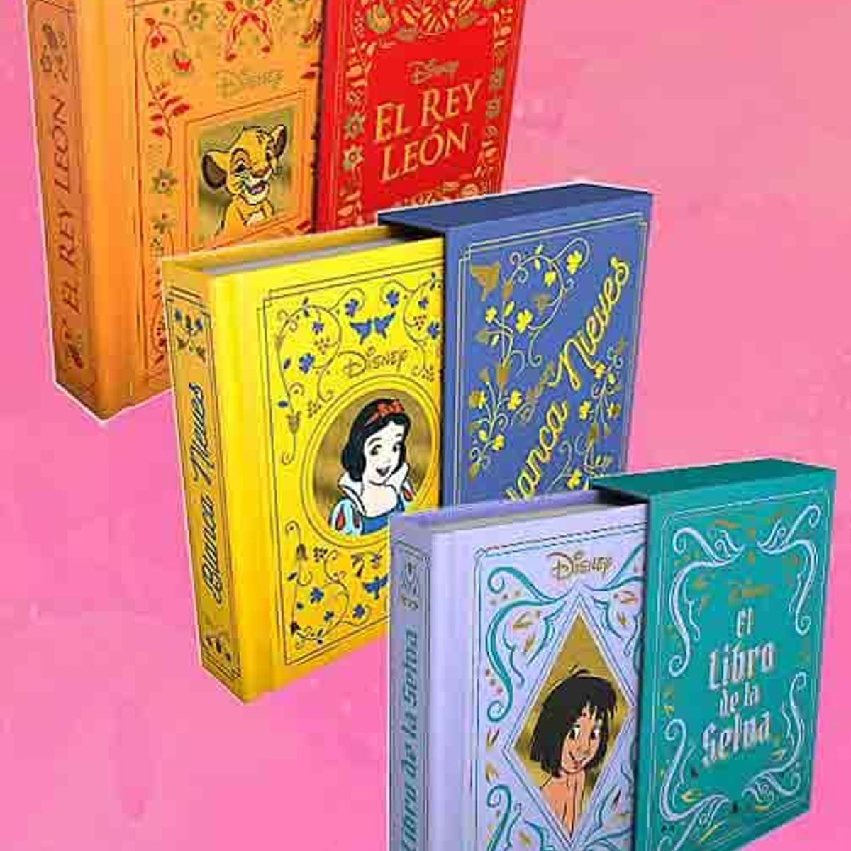 DISNEY - Minicuentos Disney - Tomos 1 al 3: El Rey León - Bancanieves - El libro de la selva