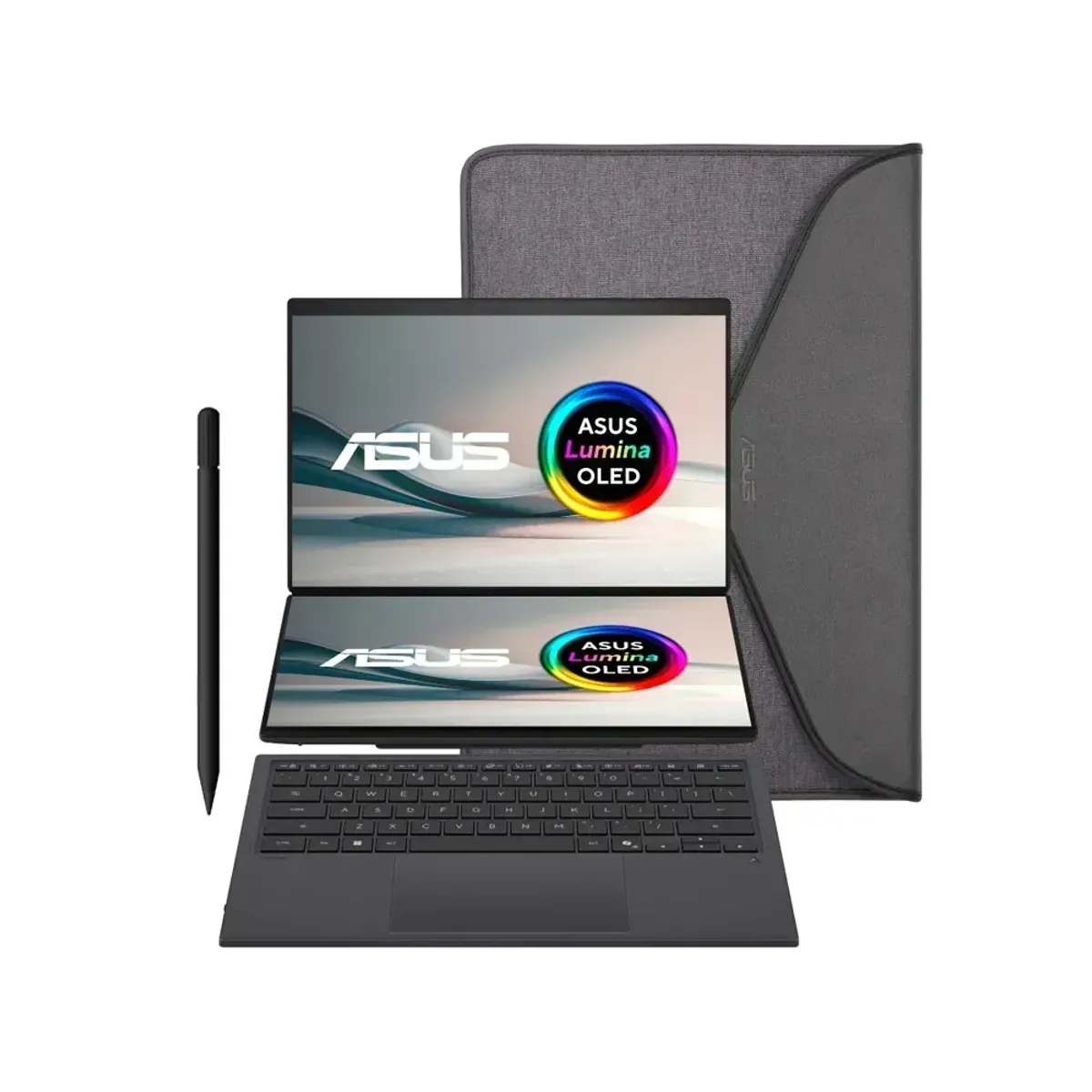 ASUS - Portátil Asus Dúo Intel Core Ultra X7 385h Ram 32gb Ssd 1tb Doble pantalla 14" Oled