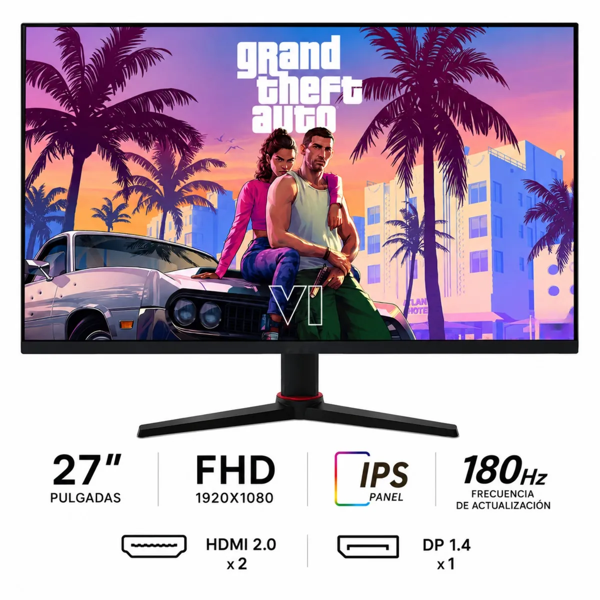 AMD - PC GAMING READY - RYZEN 5 8500G - 16GB RAM - 1TB SSD - MONITOR 27 180Hz + WINDOWS 11