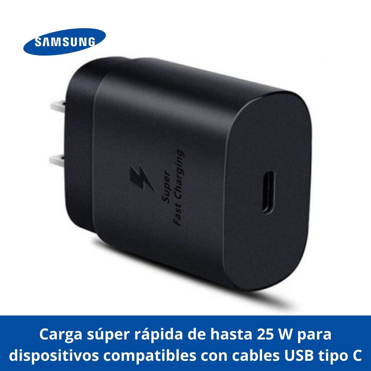 SAMSUNG - Cubo de carga rapida SAMSUNG de 25W