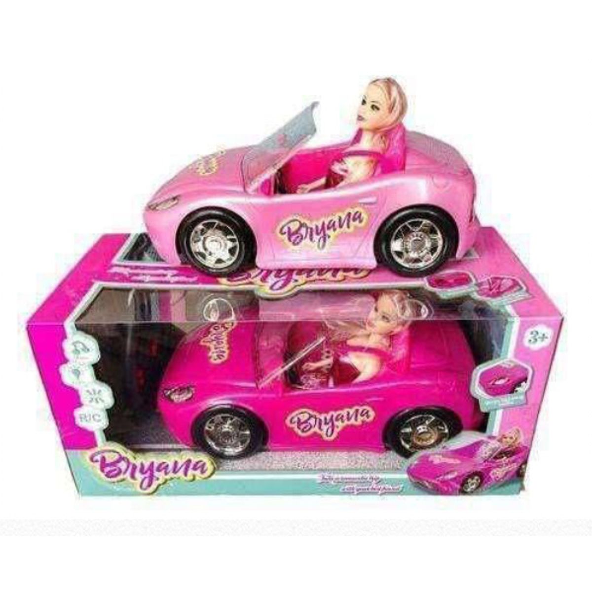 GENERICO - CARRO BARBIE A CONTROL REMOTO CON LANZA HUMO – REF. 9283