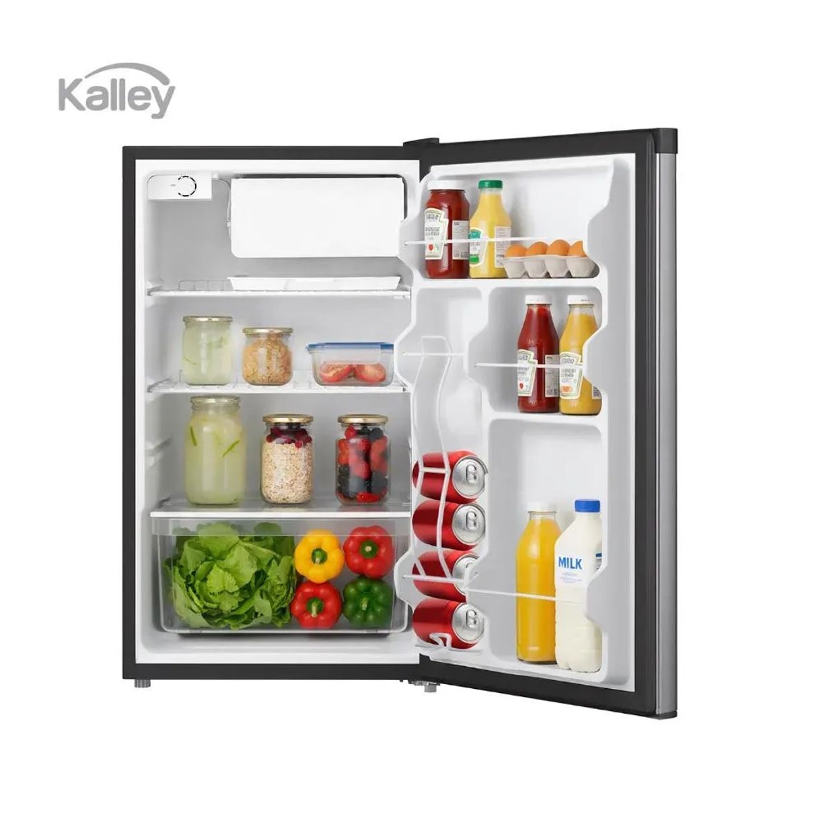 KALLEY - Minibar KALLEY Frost Una Puerta 124 Litros K-MB124N Gris Oscuro