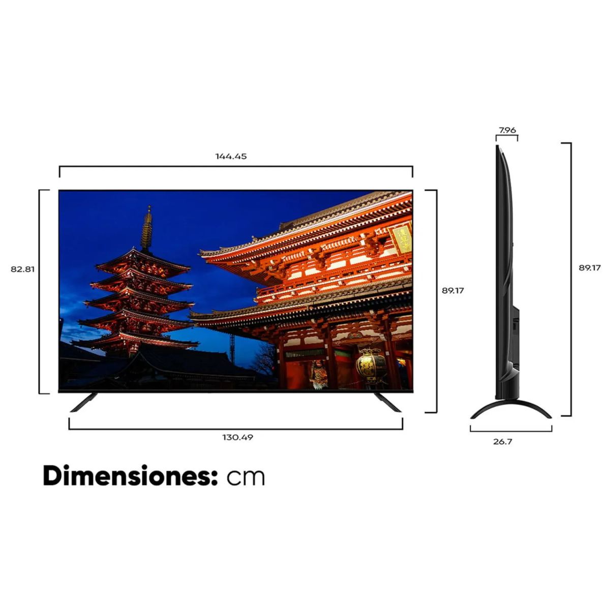 SHIMASU - Televisor Shimasu 65 Pulgadas SH-TV65UTL1F5CO 4K UHD LED Smart TV Google