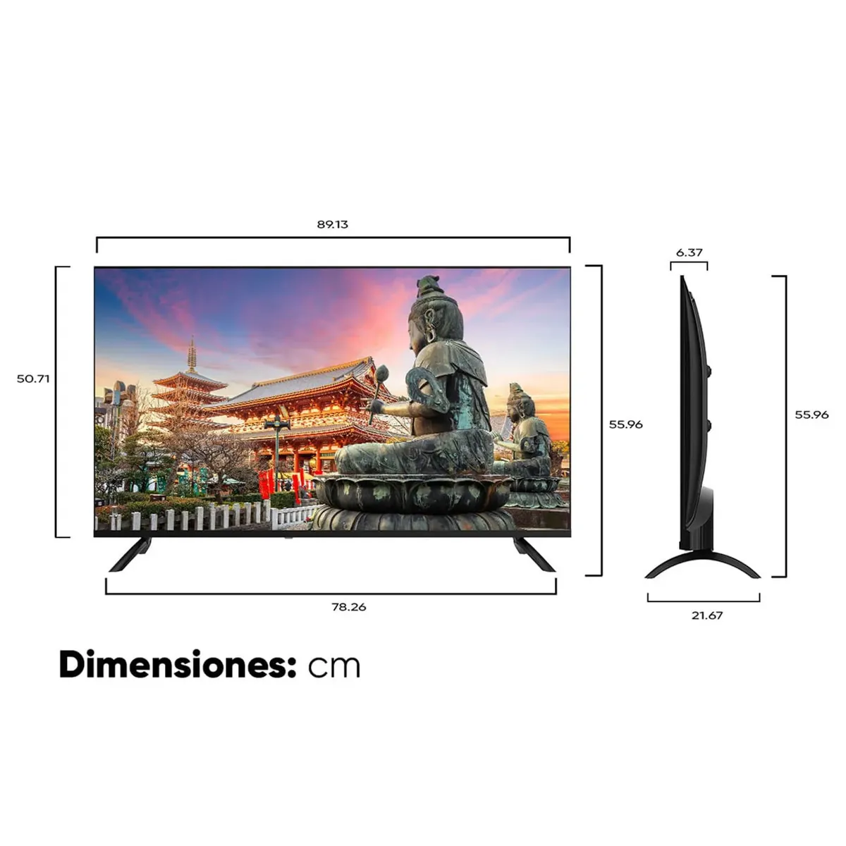 SHIMASU - Televisor Shimasu 40 Pulgadas SH-TV40FAL1F5CO FHD LED Smart TV Google