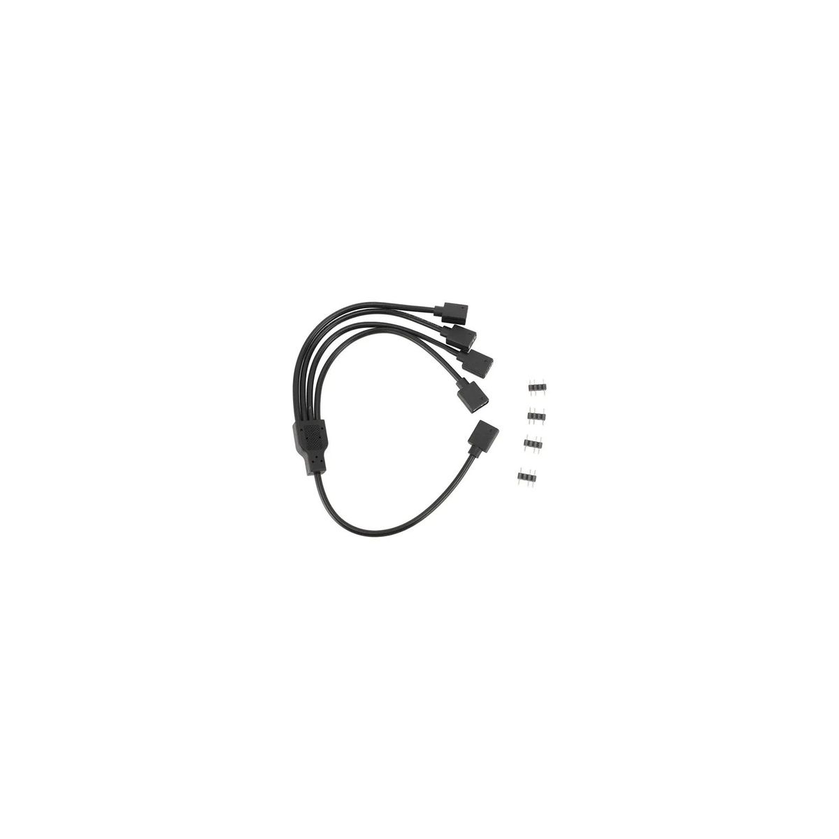 GENERICO - CABLE SPLITTER GENERICO FAN RGB de Gran Capacidad de Expansion con Extension 1a4
