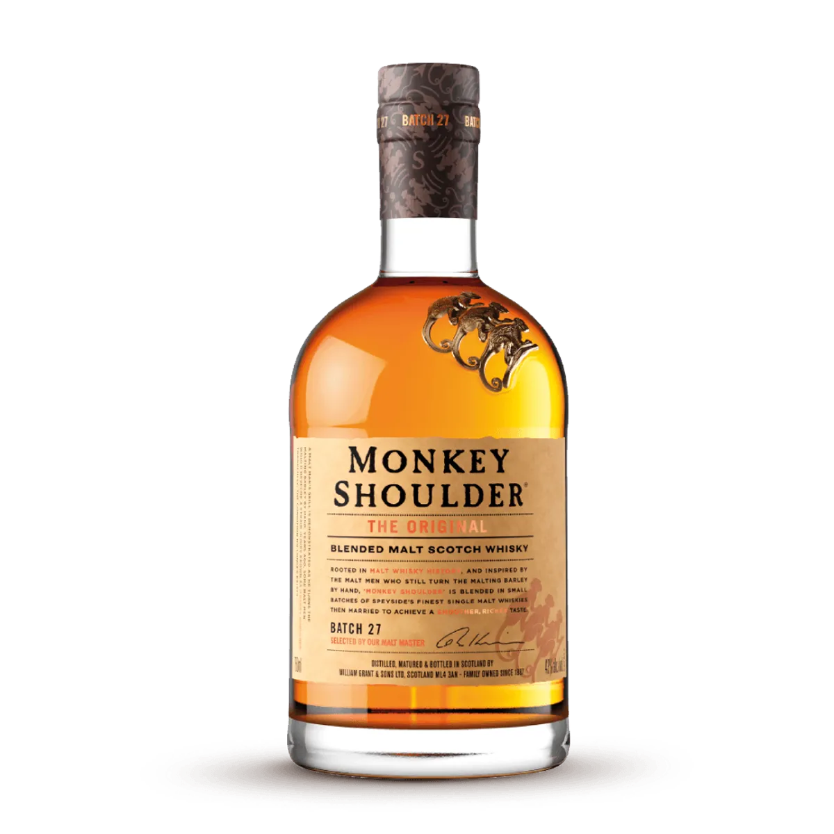 GENERICO - WHISKY MONKEY SHOULDER MAS OBSEQUIO PORTAVASOS 700 ML