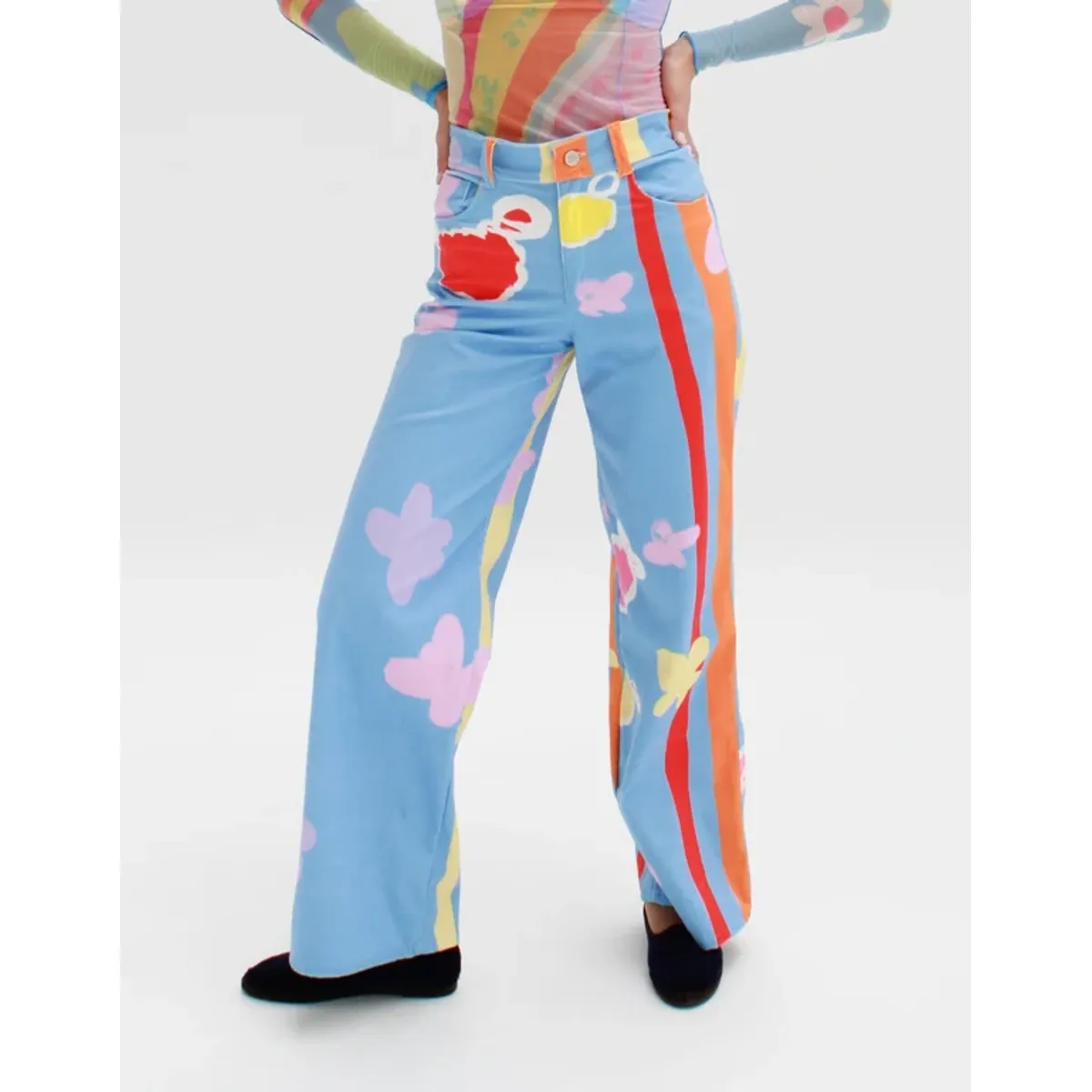 SWIM FAVOURS - Pantalón de Pana Teddy - Wide leg