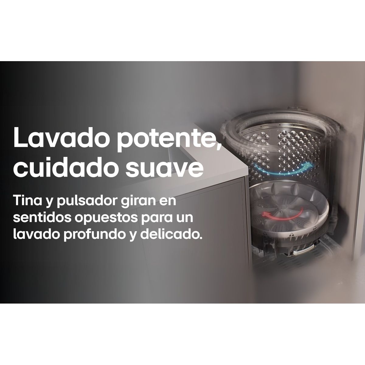 LG - Lavadora LG 17Kg Carga Superior TurboDrum Silenciosa WT17OVTB