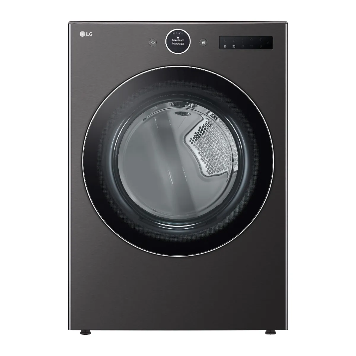 LG - Secadora LG 22kg A Gas Thinq Turbosteam Df22bfxs6bk