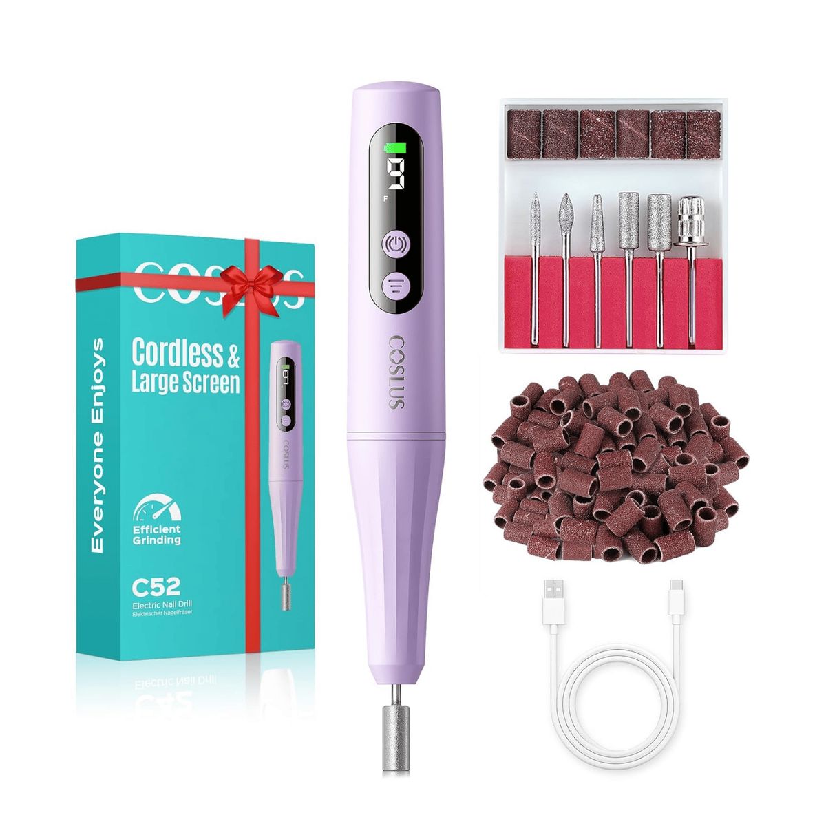 GENERICO - Drill Pulidor De Uñas Recargable Inalambrico Lima Electrica