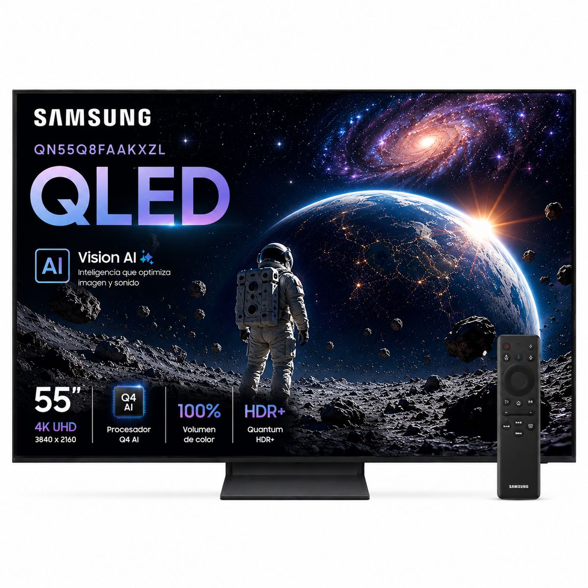 SAMSUNG - Televisor Samsung Qled Smart 55 Pulgadas 4K Uhd Q8FA Vision IA