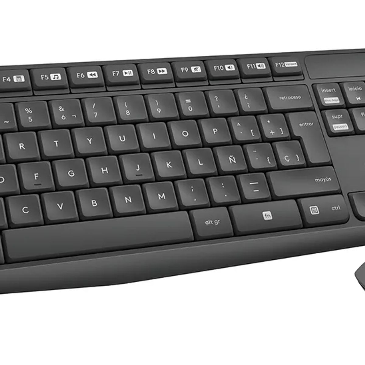 LOGITECH - Combo Logitech Mk235 Teclado Y Mouse Inalámbricos Negro