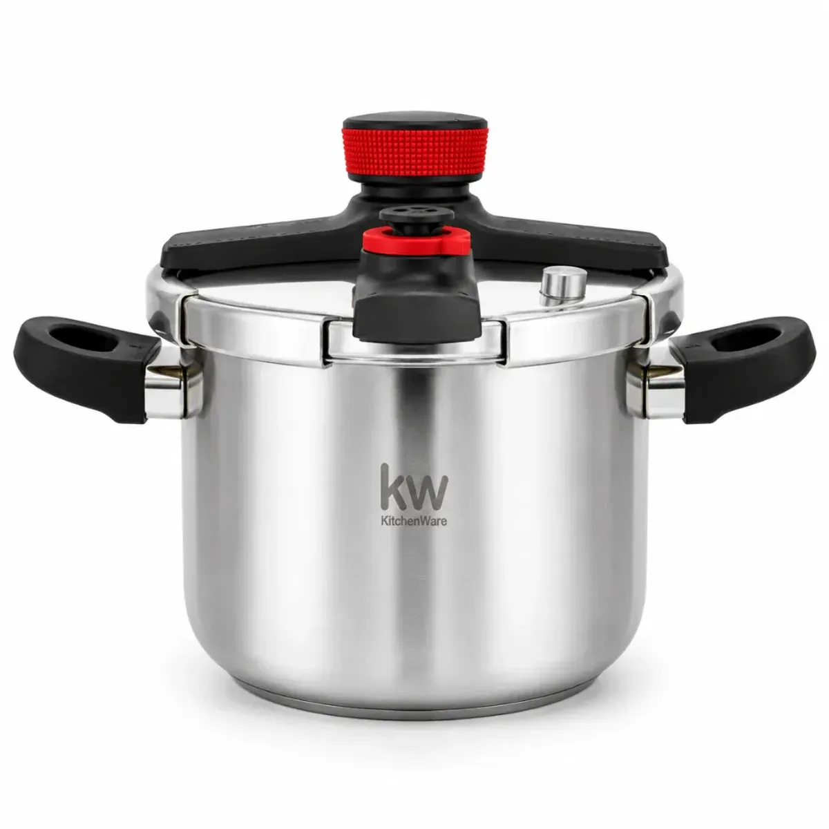 KITCHENWARE - Olla a Presión de Acero Inoxidable 6 Litros con Asas