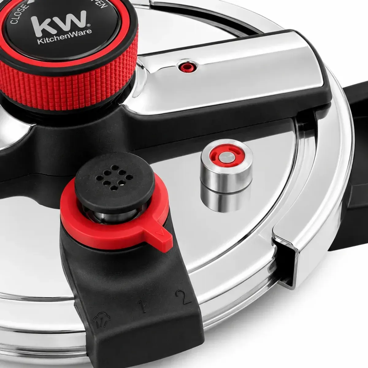 KITCHENWARE - Olla a Presión de Acero Inoxidable 6 Litros con Asas