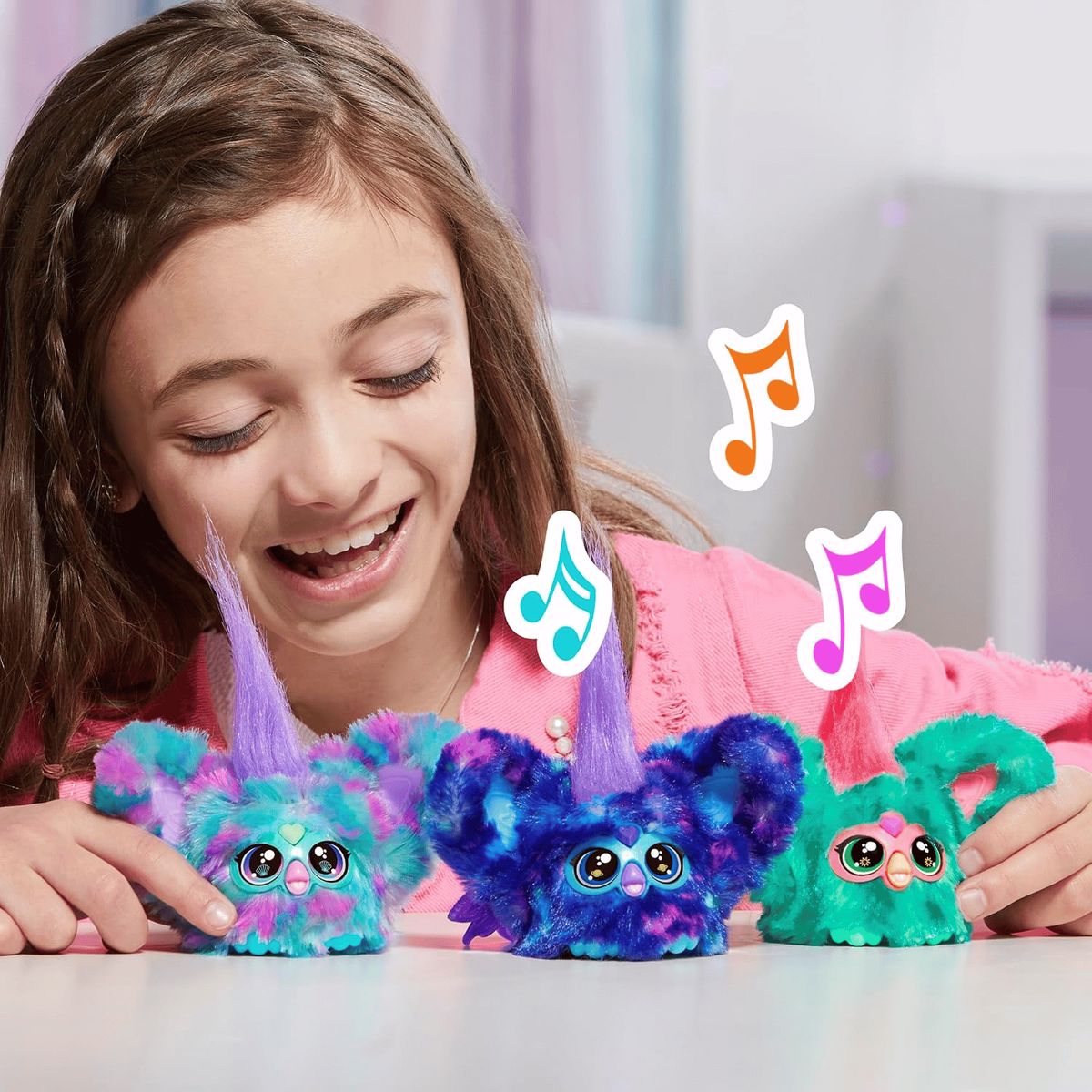 FURBY - Furby Furblet Star-Lee Mini Peluche Interactivo Musical Morado