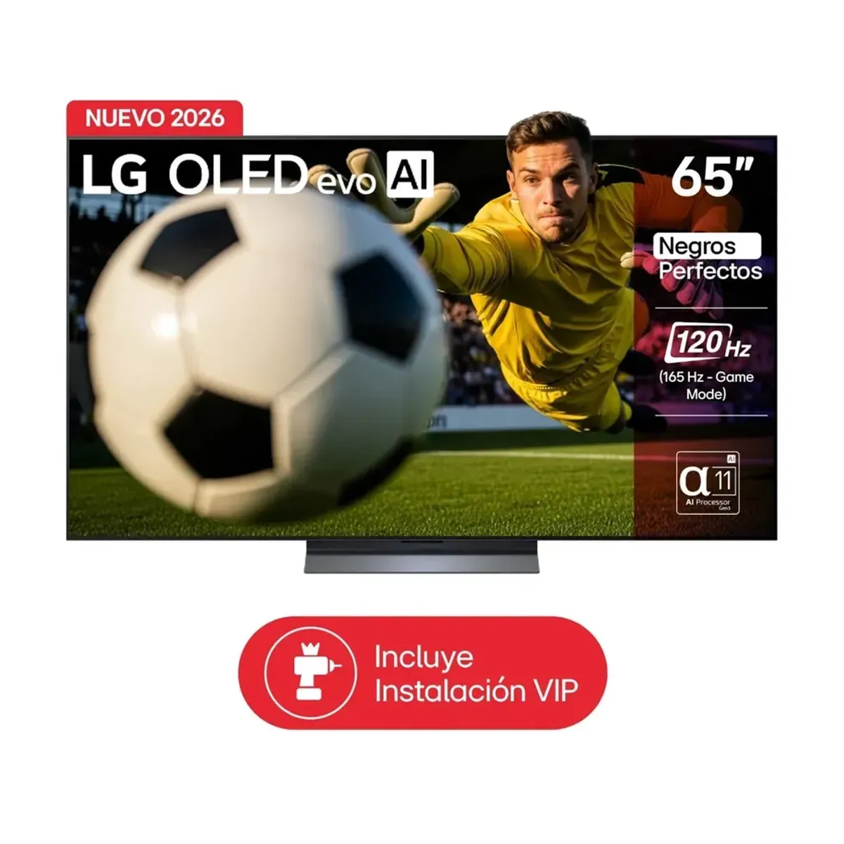 LG - Televisor LG 65 Pulgadas OLED 4K C6 Smart TV  IA 120Hz OLED65C6ESA