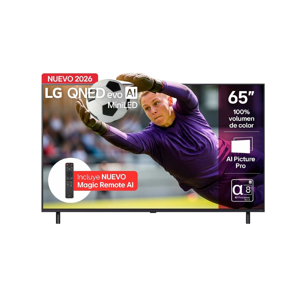 LG - Televisor LG 65 QNED Smart TV 4K IA