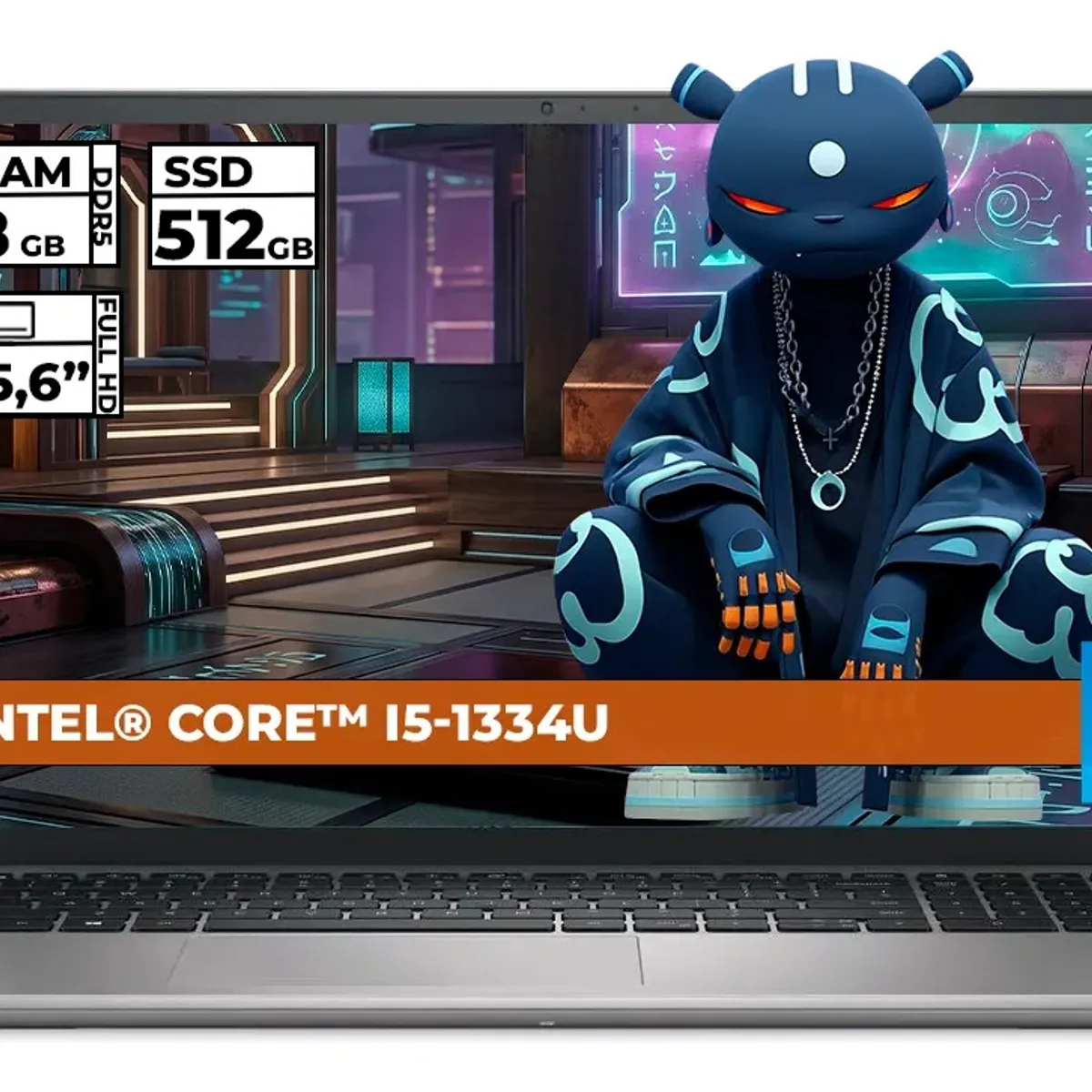 DELL - PORTATIL DELL PRO ESSENTIAL INTEL CORE I5-1334U 8GB RAM 512GB SSD 15'' FHD WINDOWS 11 PRO