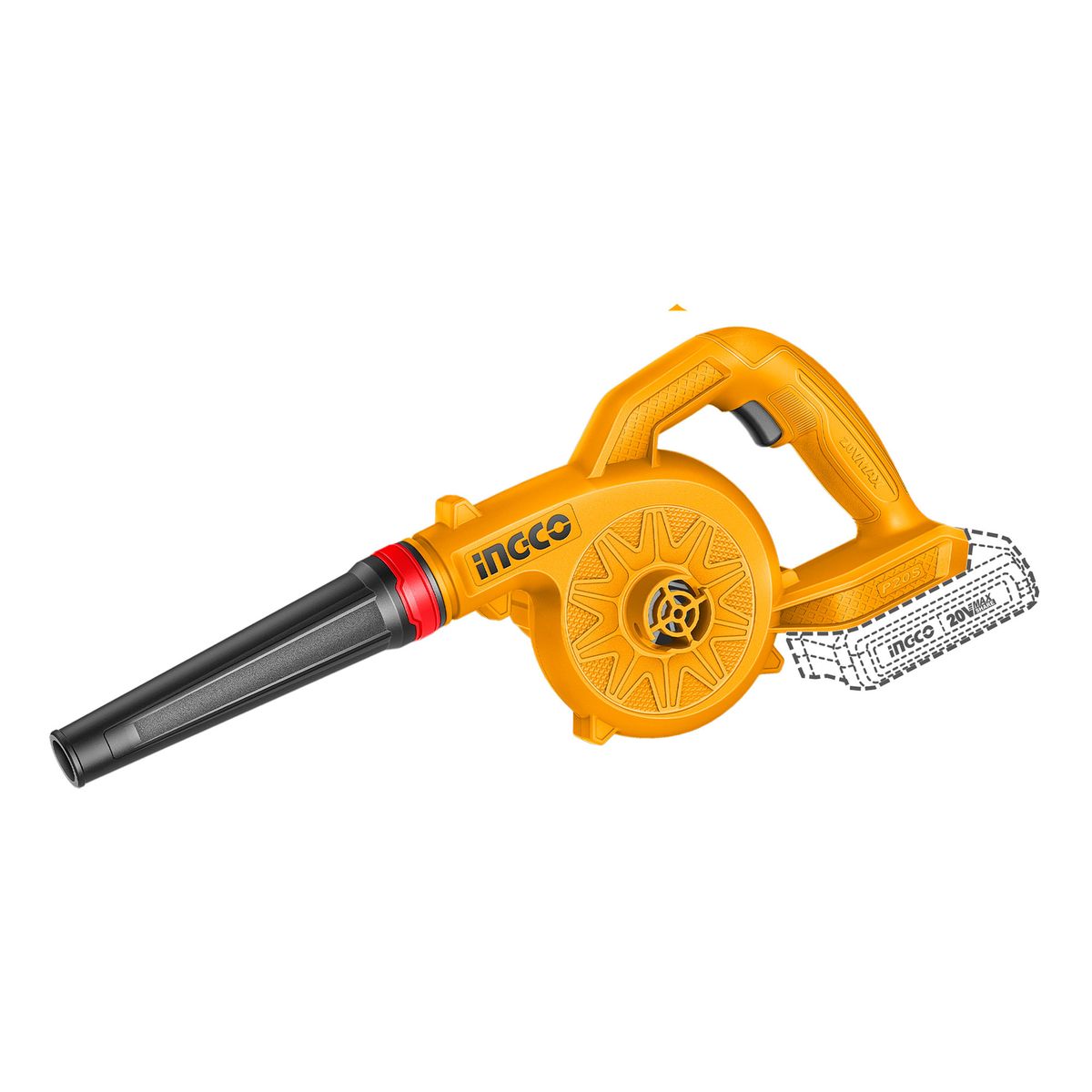 INGCO - Soplador de Aire Inalámbrico INGCO 20V 18000RPM  | UCABLI20782