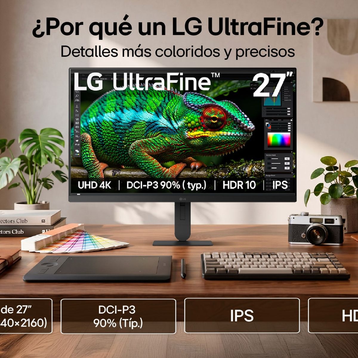 LG - Monitor LG UltraFine 27 Pulgadas UT HD 4K