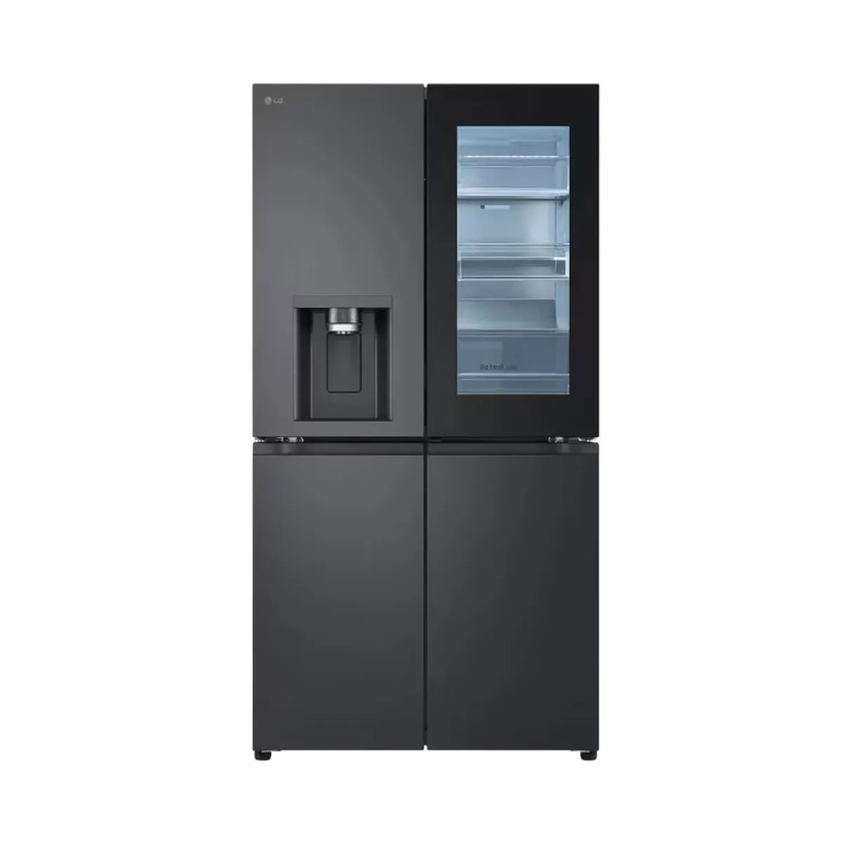 LG - Nevecon LG 847L French Door 847L InstaView UVnano Negro Mate