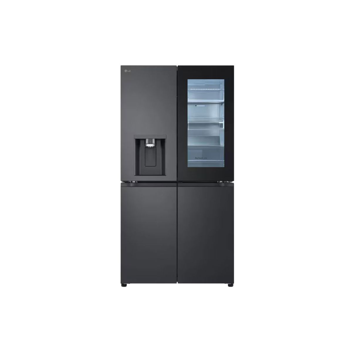 LG - Nevecon LG 847L French Door 847L InstaView UVnano Negro Mate