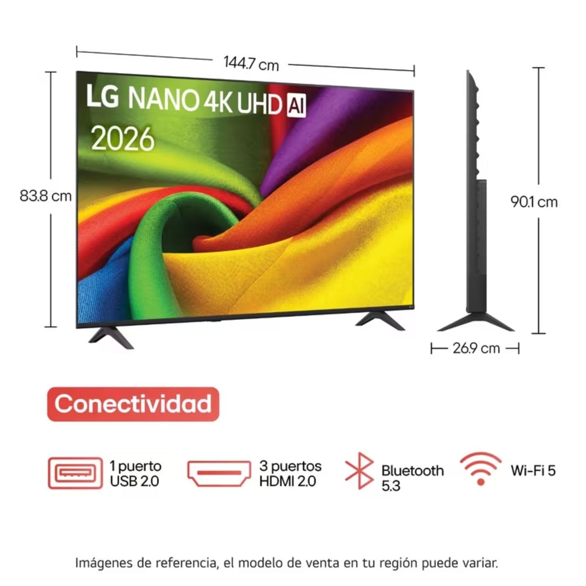 LG - Televisor LG 65 Pulgadas Nano 4K – UHD LED Smart TV 65NU855BPSA