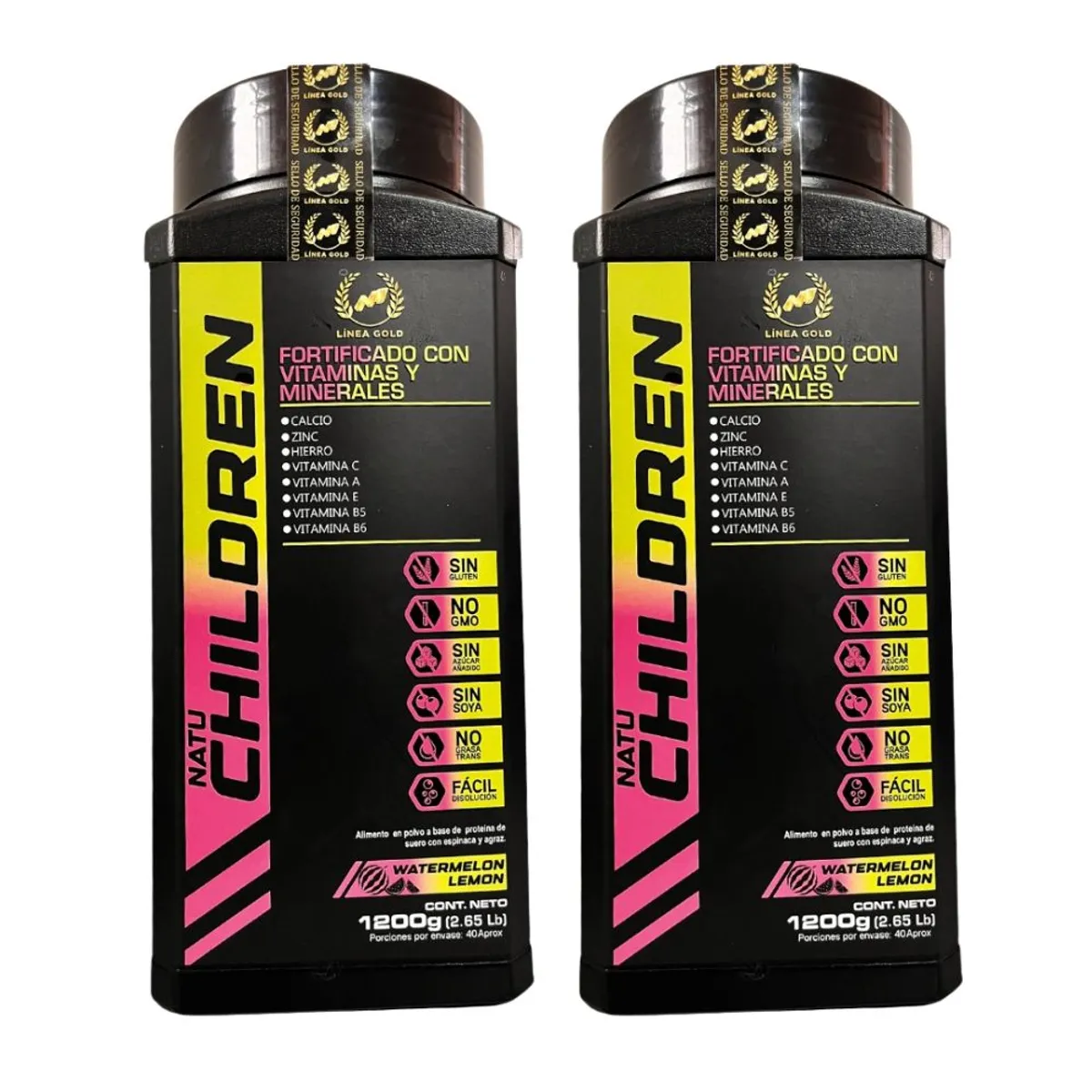 VITAL - Vitaminas para niños Calcio + Zinc + Hierro y Vitamina C, A, E, B5, B7 x2