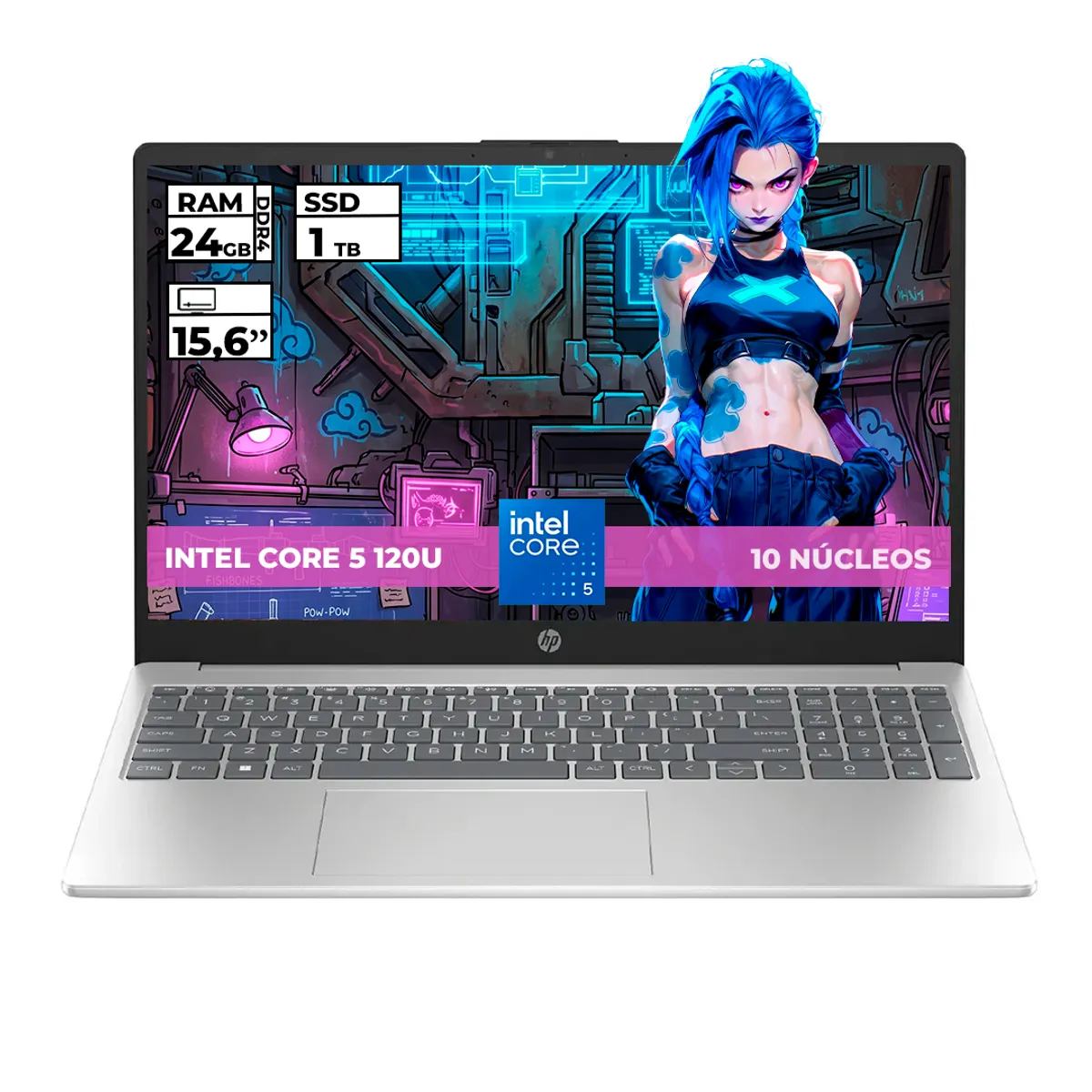 HP - PORTATIL HP INTEL CORE 5-120U 24GB RAM 1TB SSD 15'' FHD