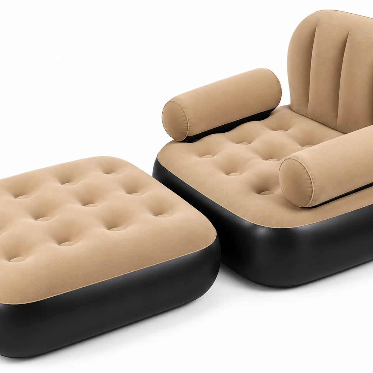 ONE PIXEL - Sofá Cama Inflable Multifuncional 2 en 1 con Reposabrazos 