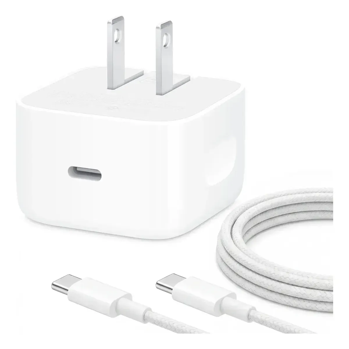 GENERICO - Cargador Dinamico Carga Rapida 60/40w + Cable  Compatible Para Iphone 15, 16, 17, pro y pro max