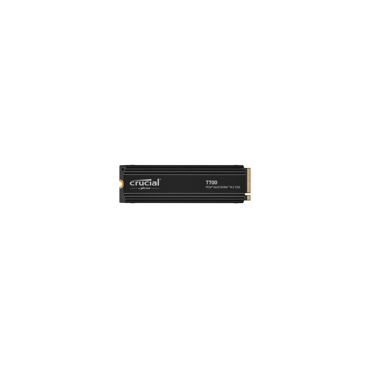 CRUCIAL - Disco Sólido SSD M.2 NVMe CRUCIAL T700 PRO GEN5 de 4TB con Disipador Térmico