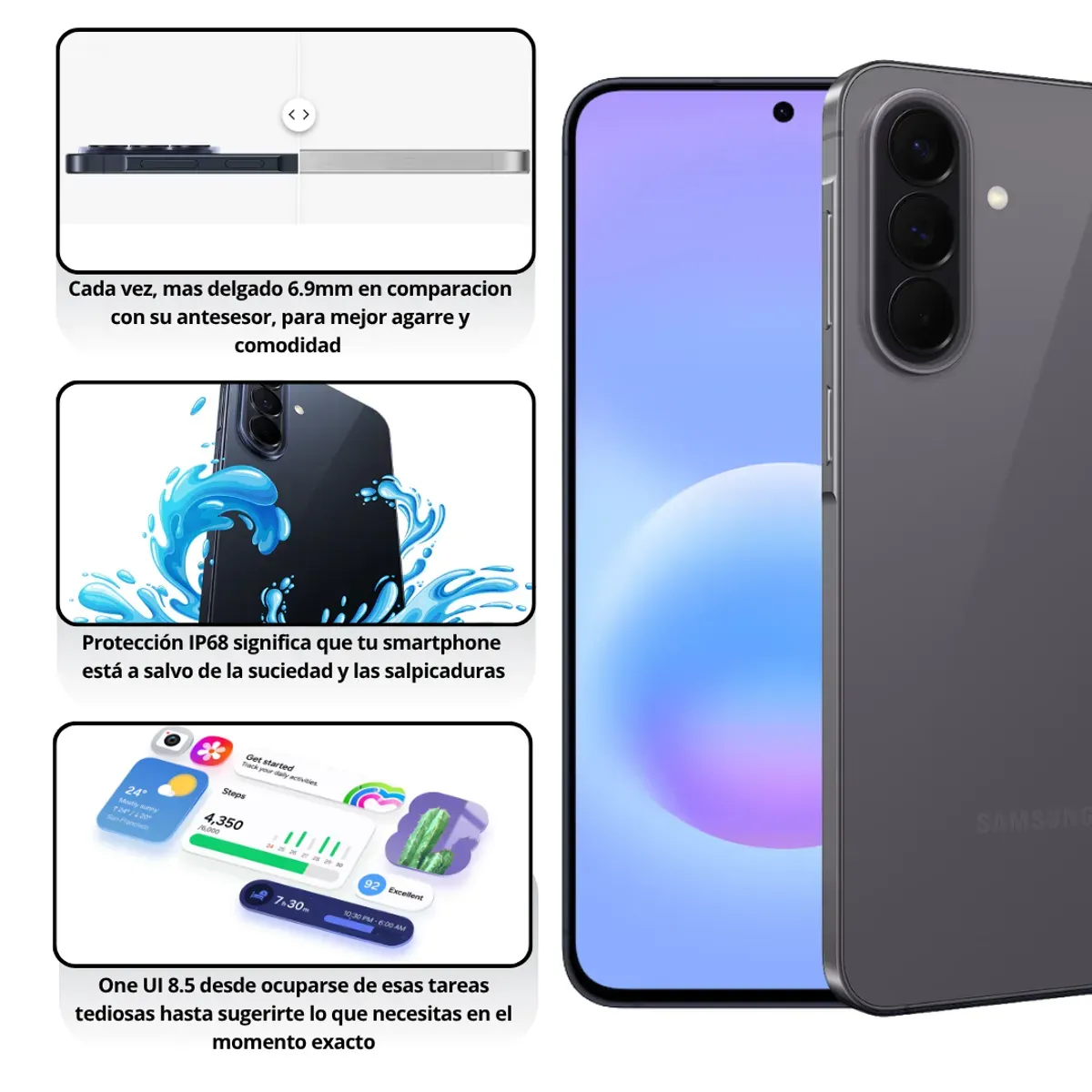 SAMSUNG - SAMSUNG GALAXY A57 5G 8/8256GB DUAL SIM NEGRO