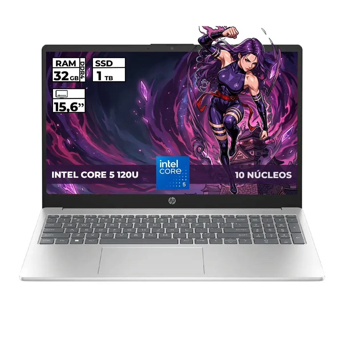 HP - PORTATIL HP INTEL CORE 5-120U 32GB RAM 1TB SSD 15'' FHD