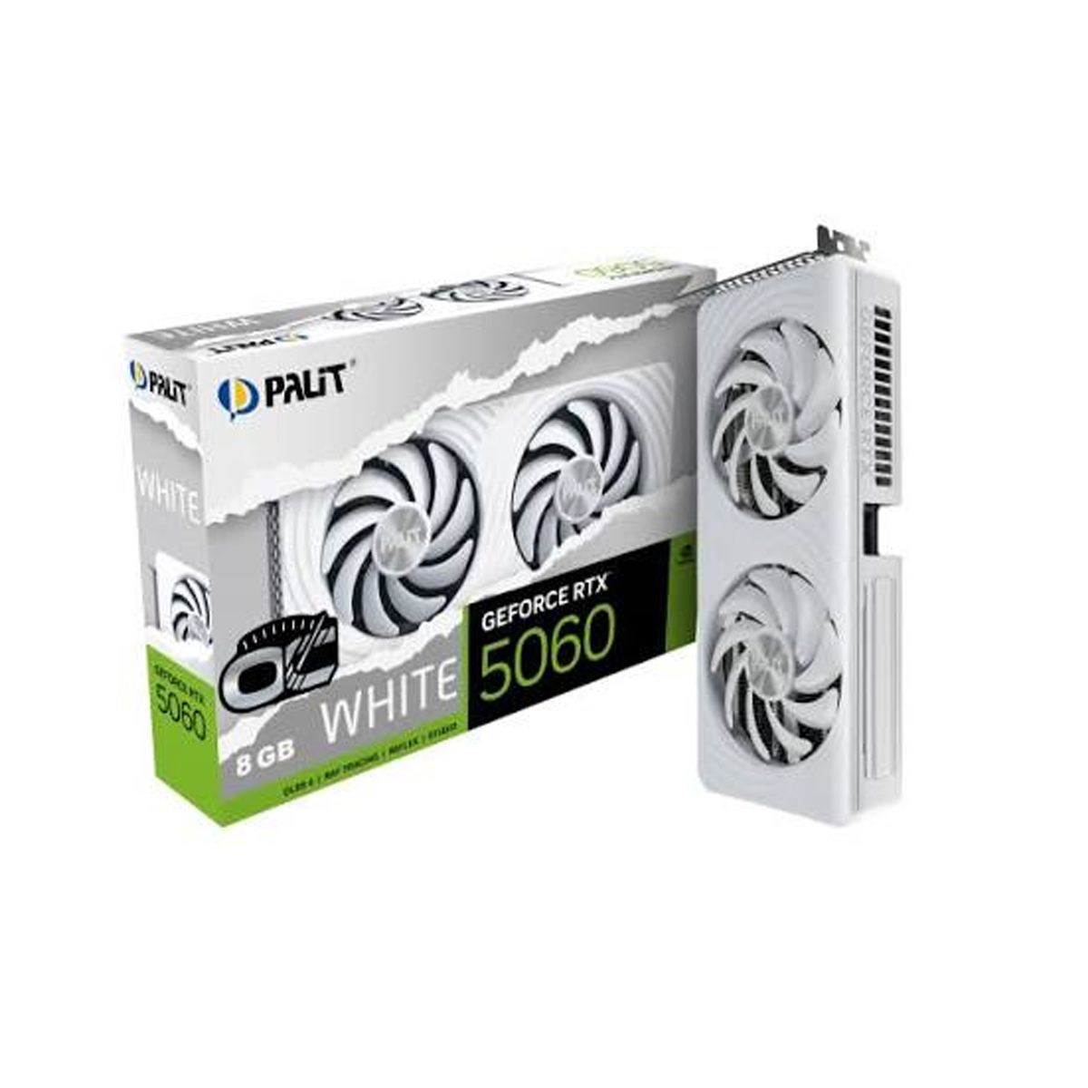 PALI -  TARJETA DE VIDEO 5060 GERFORCE RTX PALIT WITHE 8GB