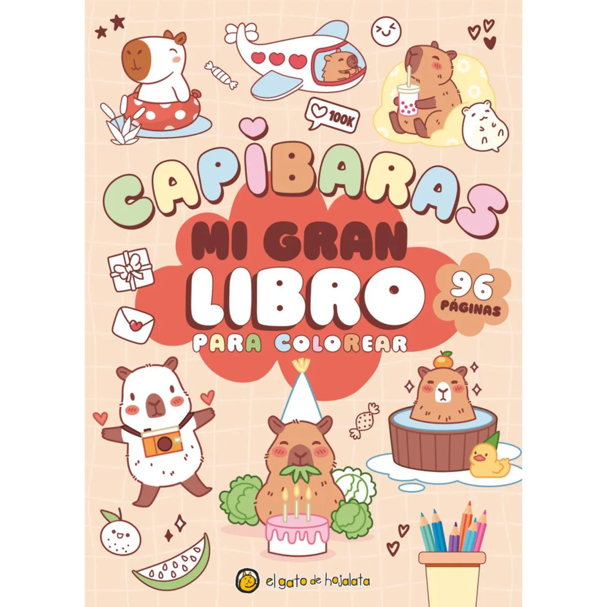 GENERICO - Mi Gran Libro Para Colorear Capibaras