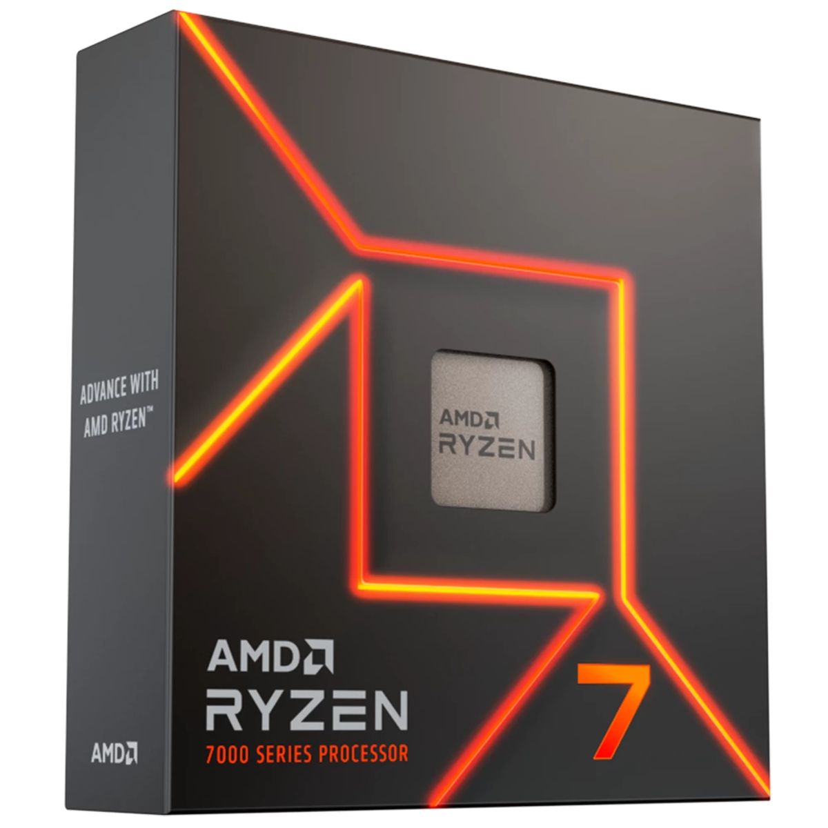 AMD - Procesador AMD Ryzen 7 7700X · AMD Socket AM5 · 8 Núcleos / 16 Hilos · 4.5-5.4 GHz · Gráficos AMD