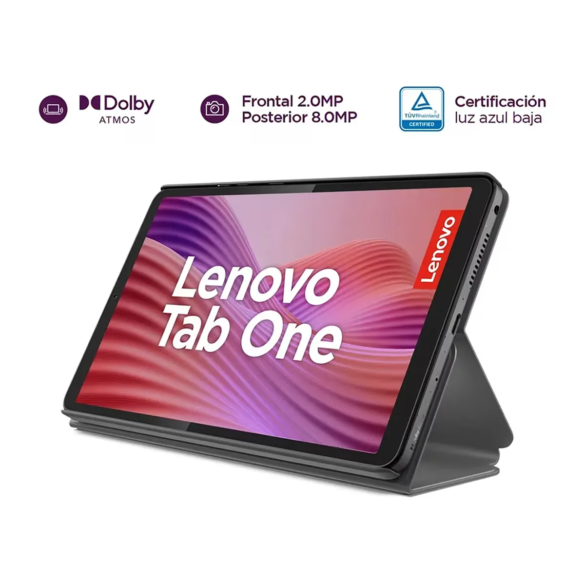 Lenovo - Tablet Lenovo Tab One 8.7" 128GB 4GB RAM LTE + Estuche Folio Incluido