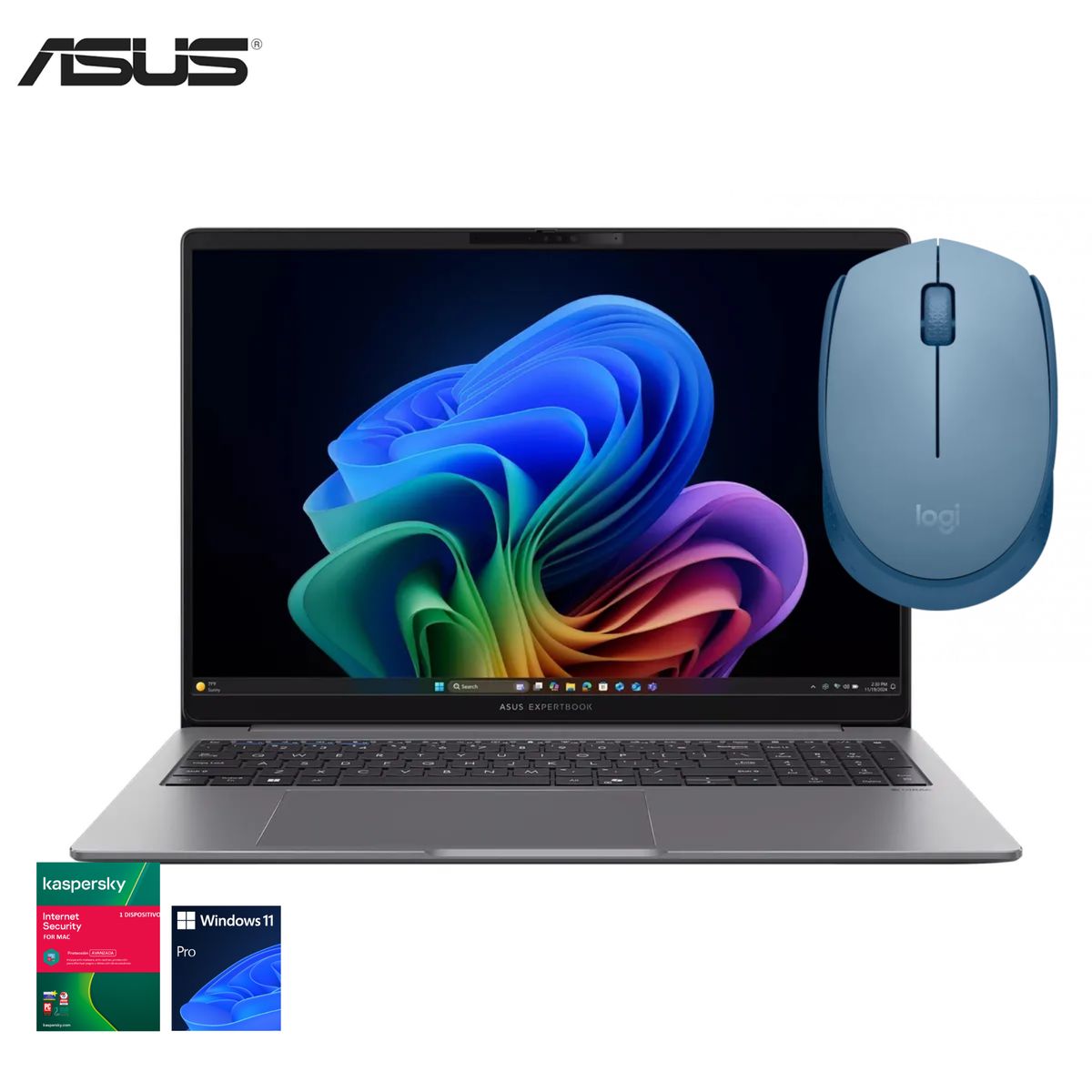 ASUS - ASUS EXPERTBOOK 14" WQXGA – RYZEN 7 AI 350 – 16GB DDR5 – SSD 1TB – WINDOWS 11 PRO