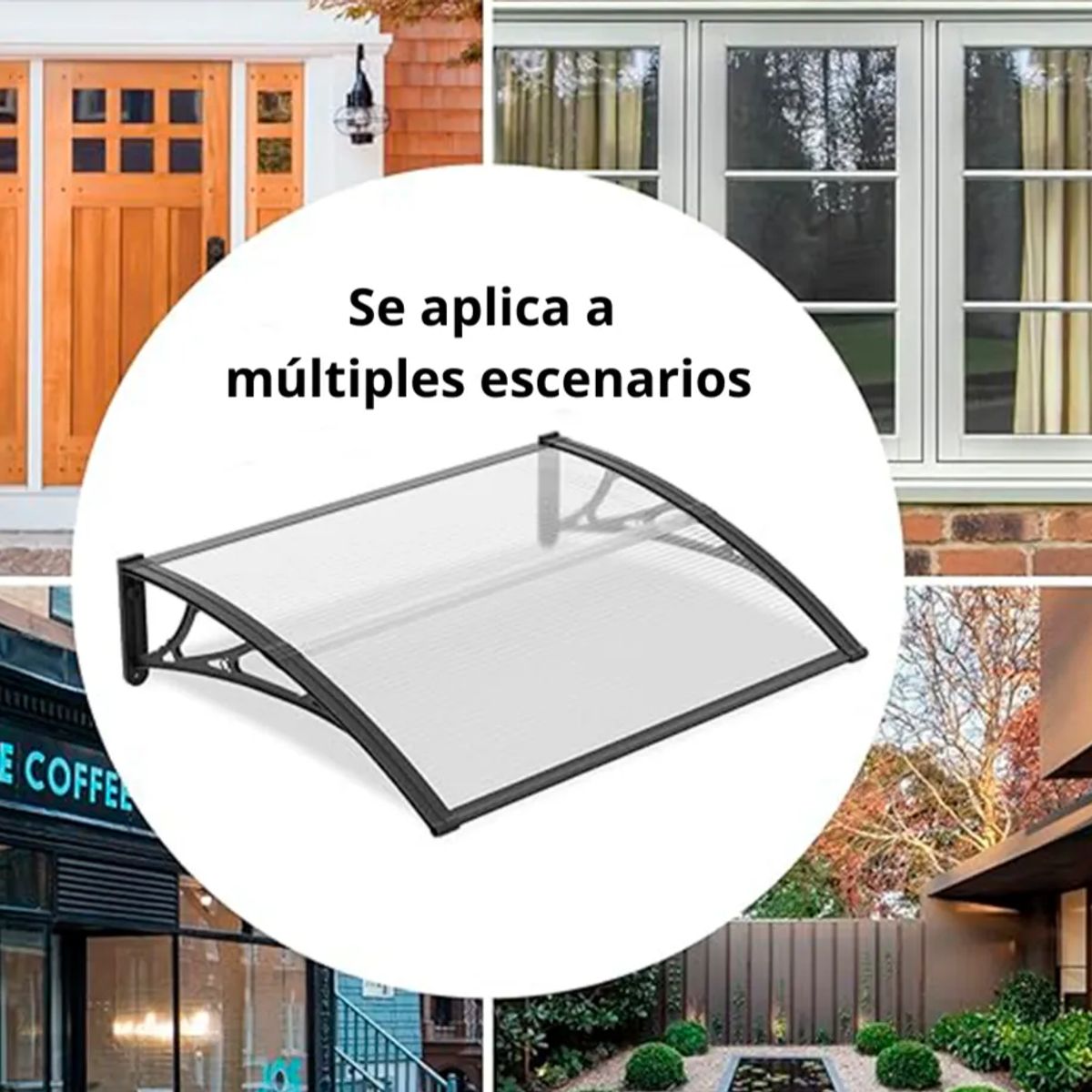 U BUY - Alero Listo 080x120mt Curvo Transparente Bighouse